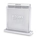 Perspex Stand Bencher- Ashkenzi Food Blessing 24x25 cm, Silver Color