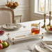 Lucite Set- Tray and Honey Dish 27*12 cm - Pomegranates, Colorful