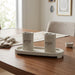 Polymer set candle holders Tray and pair of candel holders