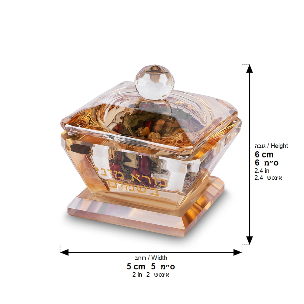 Crystal Mix Herbs Holder 6*4 cm
