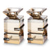 Pair of Crystal Candlesticks 11 cm - Gold, Black
