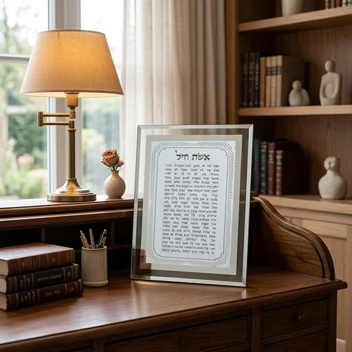 Framed Blessing 17*22 cm- "Eshet Chail"