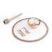 Glass Honey Dish 19 cm - Gold