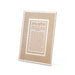 Glass Miror Glitter Candle Lighting Blessing 22x17 cm- "Lines" - Rose Gold