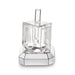 Acrylic Dreidel with base "N.g.h.sham" 6 cm Silver Color