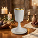 Polymer Kiddush Cup 15 cm with Saucer