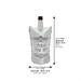 Satin Cover for Wine Bottle "Ornate" Design 26 cm