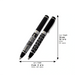 Elegant Black Pen Inscribed with Silver "7 Blessings" with "Jerusalem" Design 13.5 cm- -Hebrew