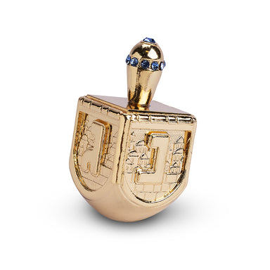 Metal Dreidel Gold Color 4 cm with Stones N.G.H.Poh (12)