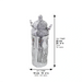 Elegant Silvered Polymer Sephardic Torah Book for Children, Laid with Choshen Stones 20x10 cm