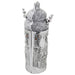 Elegant Silvered Polymer Sephardic Torah Book for Children, Laid with Choshen Stones 20x10 cm