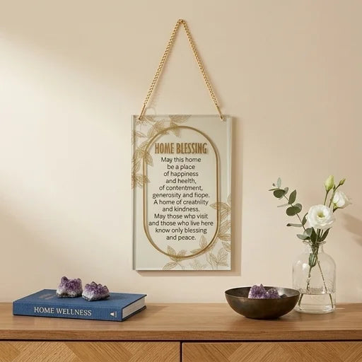 Acrilic Home Blessing - English 21x13 cm