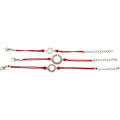 Set of Red Bracelets Assorted Designs (X24)