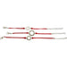 Set of Red Bracelets Assorted Designs (X24)