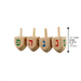 Pack of 144 Small Wooden Dreidels "N.g.h.po"