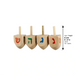 Pack of 100 Small Wooden Dreidels "N.g.h.sham"