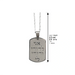 Stainless Steel Necklace 50 cm- "Ani Ledodi" 2.5 cm - Silver