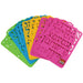 Plastic Stencil 28*20cm- Aleph Bet,, Assorted Colors (12)